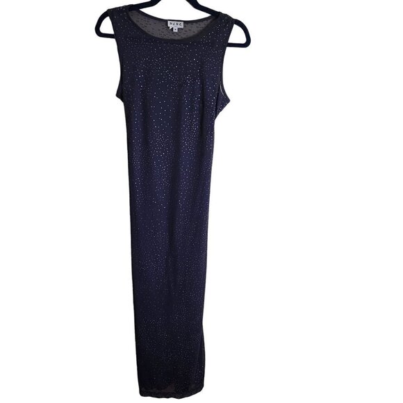 BCBG Dresses & Skirts - BCBG Paris Charcoal Glitter Sleeveless Maxi Dress Size M